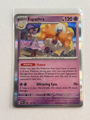 Pokémon TCG Espathra Paradox Rift 081/182 Reverse Holo Rare καινούργιο
