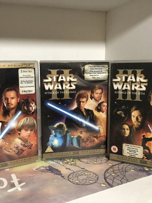 Star Wars DVD bundle Episodes 1, 2 and 3 2-disc sets