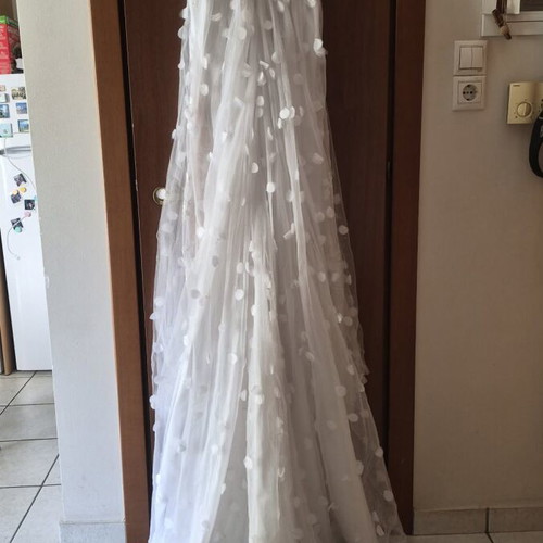 Wedding dress handmade like new, Anna Antonopoulou house, white, size S