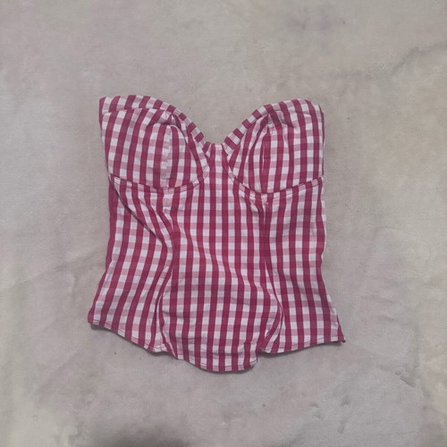 Womens corset Calliope size S used, white and red