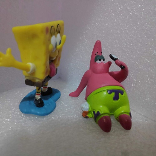 Spongebob Squarepants figure set like new, 8 collectible characters