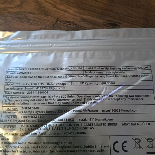 Ταινία LED με αισθητήρα κίνησης καινούργια για έπιπλα κουζίνας
