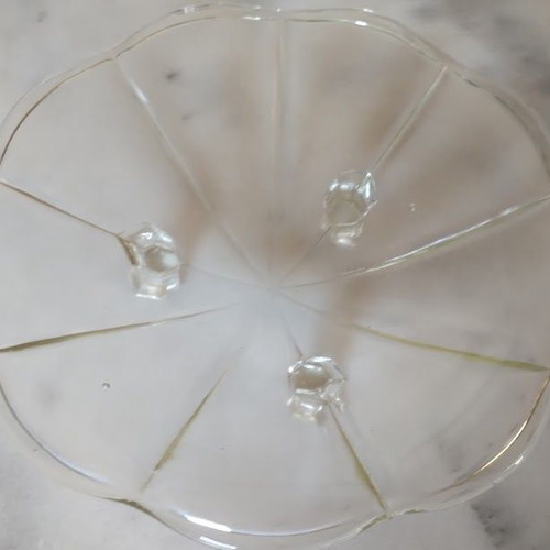 Chippendale Decorative Glass Bowl used, Art Deco style