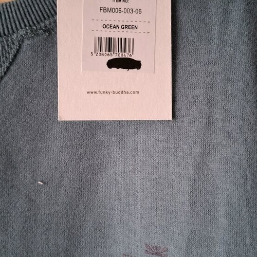 Funky Buddha sweatshirt green new size L