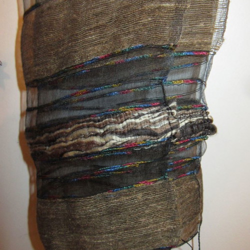 Silk women's evening scarf new, 100% silk