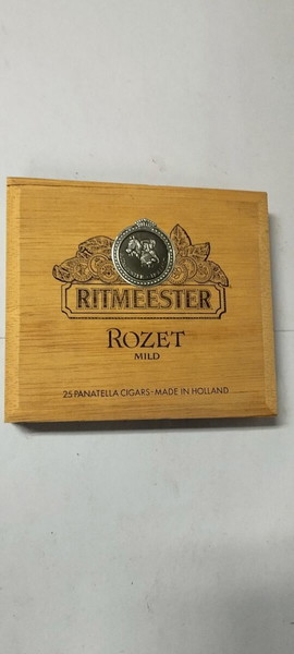Vintage ξύλινο κουτί πούρων Ritmeester Rozet