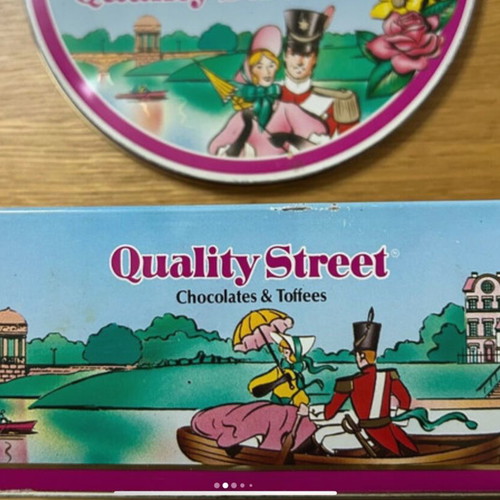 Quality Street metal collectible box like new