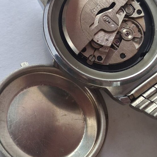 Slava CCCP automatic men's watches used, set of two, grey and silver