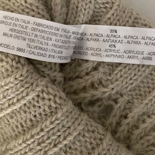 Massimo Dutti knitted sweater used, size small, beige