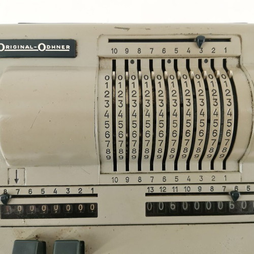 Original Odhner calculator used, functional