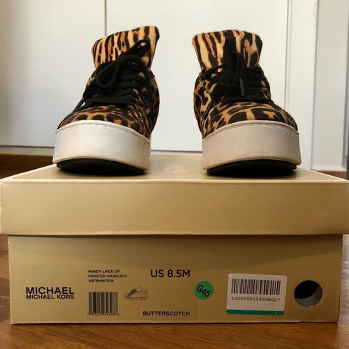 Michael Michael Kors Mindy leopard print sneakers like new, size 39 EU