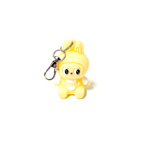 Labubu "Have a Seat" Keychain collectible figure yellow