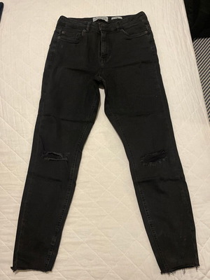 New Look women's Jean Lift & Shape pants used, size 40, black, stretch