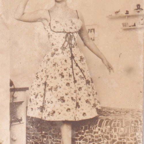 Aliki Vougiouklaki authentic photographic postcard 6 x 8.5 cm