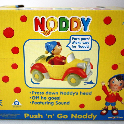 Noddy Push N' Go Car Golden Bear new