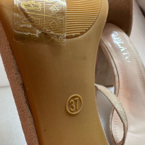 Plato beige suede suede leather pumps used size 37