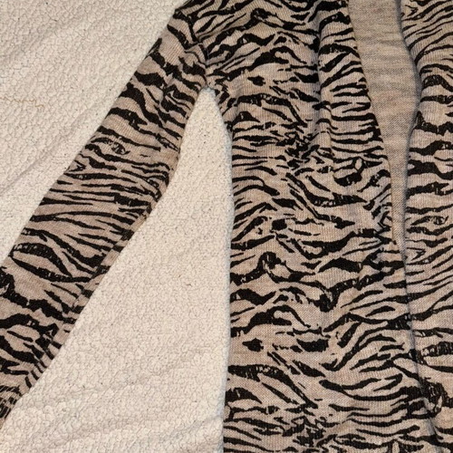 Animal print cardigan like new, size S