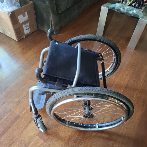 Meyra lightweight wheelchair with folding backrest