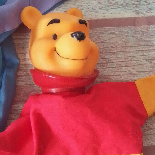 3 Plush Puppet Gloves Used, Winnie the Pooh Friends