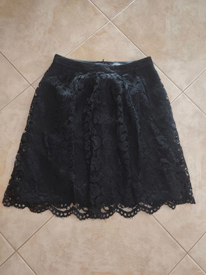 Esprit black skirt new with lace, size M 38