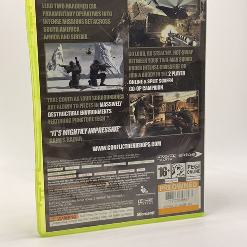 Conflict Denied Ops Xbox 360 used action adventure game