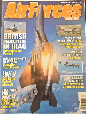 Air Forces Monthly February 2006 like new aviation magazine