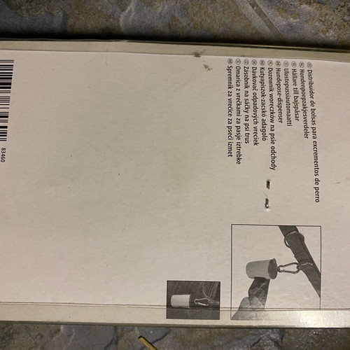 Hanging dispenser with 40 dog waste bags new