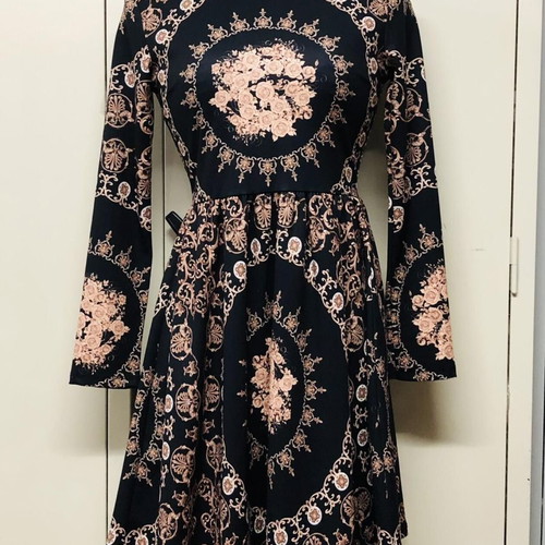 La Divina dress new, brown, size S/M