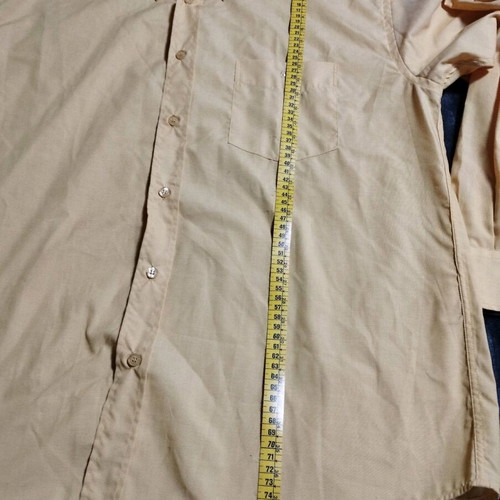 Men's Shirt Large ochre color cotton new