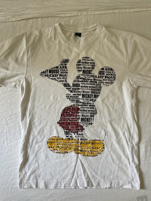 Disney γυναικείο T-shirt Micky Mouse σαν καινούργιο, άσπρο, μέγεθος L