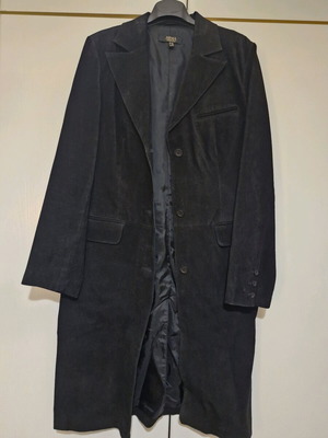 Arma leather suede coat new, size medium, black