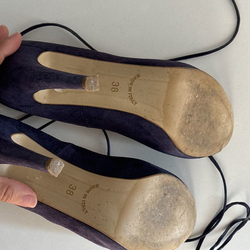 Ovye by Cristina Lucchi blue pumps size 38 like new
