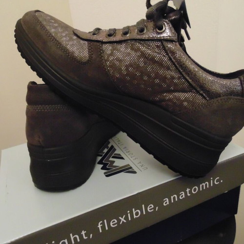 Imac women's shoes 100% leather new, gray, size 41