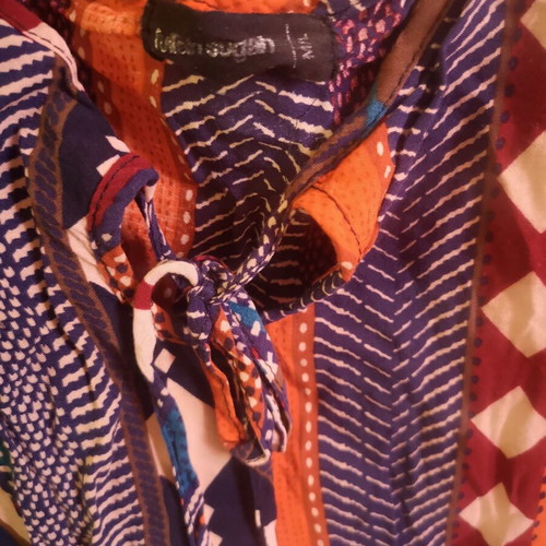 Fullah Sugah Boho tunic dress, multicolor, M/L