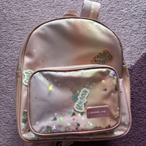 Backpack bag lightly used, multicolor shoulder