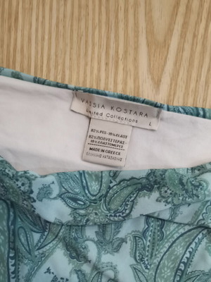 Vassia Kostara bikini set like new, turquoise paisley