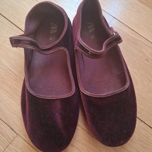 Zara ballerinas size 36, red