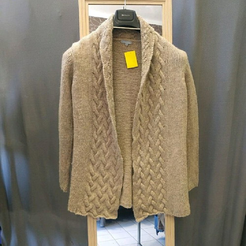 Knitted cardigan women's used size M beige
