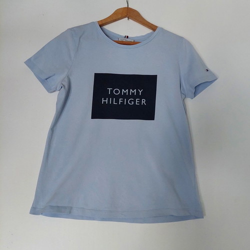 Tommy Hilfiger women's short-sleeve top blue medium like new