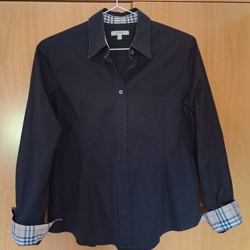 Burberry shirt like new with check details, size L