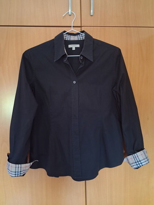 Burberry shirt like new with check details, size L
