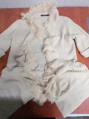 Cardigan used beige, size L