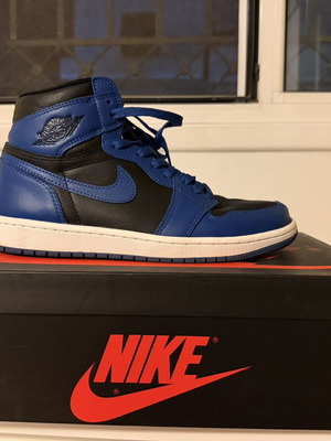 Air Jordan 1 OG Marine Blue sneakers μεταχειρισμένα, μέγεθος 42