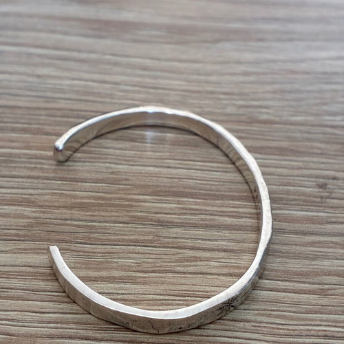 PALM Cuff bracelet, 925 sterling silver, men's handmade