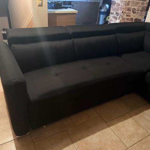 Corner sofa bed with storage space like new