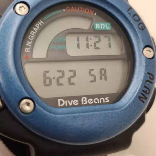 Dive Beans Bism Vintage Diving LCD Watch with Seiko Module, Like New
