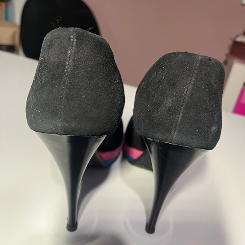 Castor pumps with 3 cm platform and 12 cm heel like new
