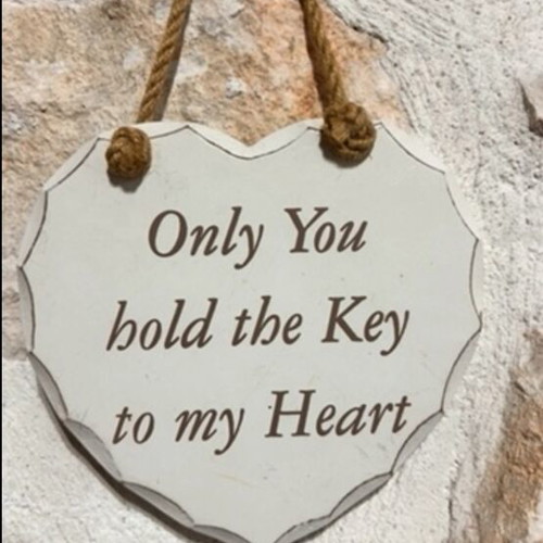 Wall Art “Only You Hold the Key to My Heart” like new
