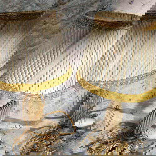 Две бронзови нощни лампи употребявани