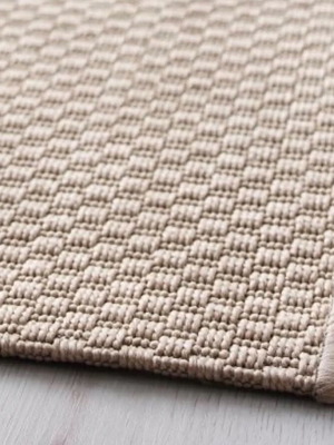 IKEA Morum Rug beige low pile like new